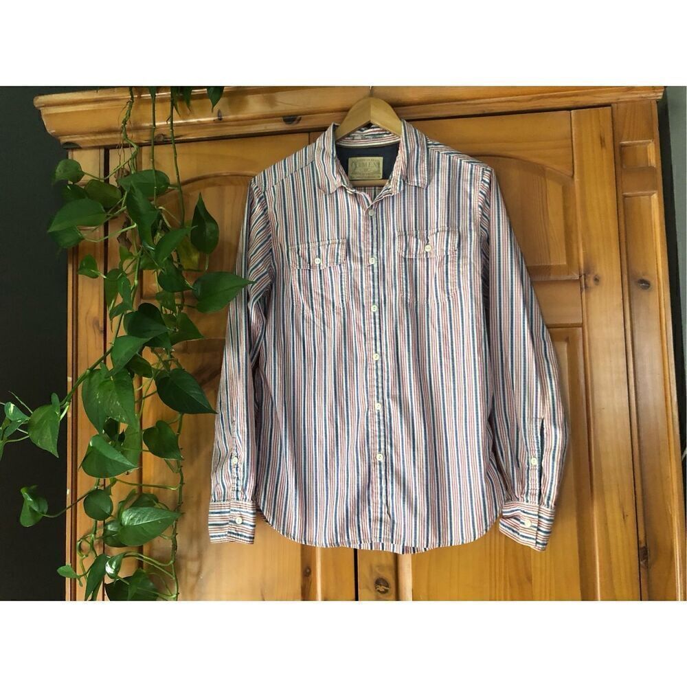 21 Men An American Brand Men's  Plaid Long Sleeve Shirt Sz SP